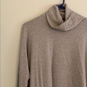 Grey Turtleneck Sweater